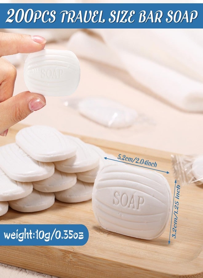 Heigble 200 Pcs 0.35 oz Mini Bar Soap in Bulk Individually Wrapped for Travel Size Hotel Soap Bars Amenities Toiletries for Guest Inns Hotels Bathroom Rentals Vacation - Image 2